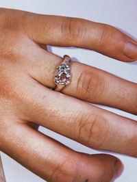 Image 2 of saphire silver ring