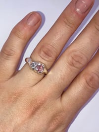 Image 5 of saphire silver ring