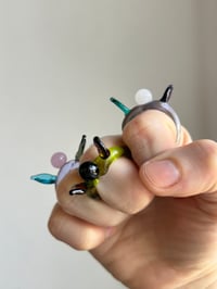 Image 4 of Alien Bloom Murano Glass Rings