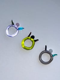 Image 3 of Alien Bloom Murano Glass Rings