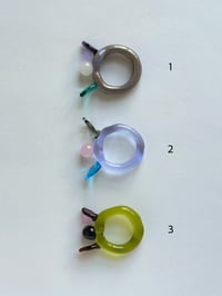 Image 5 of Alien Bloom Murano Glass Rings
