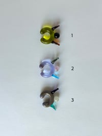 Image 4 of Alien Bloom Murano Glass Ear Cuffs