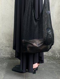 Image 8 of Cora Asymmetrical Viscose Midi Skirt – black 