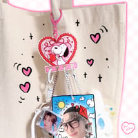 Image 3 of PREORDER: Snoopy Star Acrylic Keychain Holder