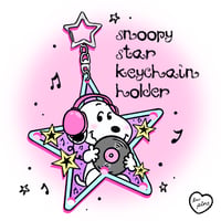 Image 1 of PREORDER: Snoopy Star Acrylic Keychain Holder