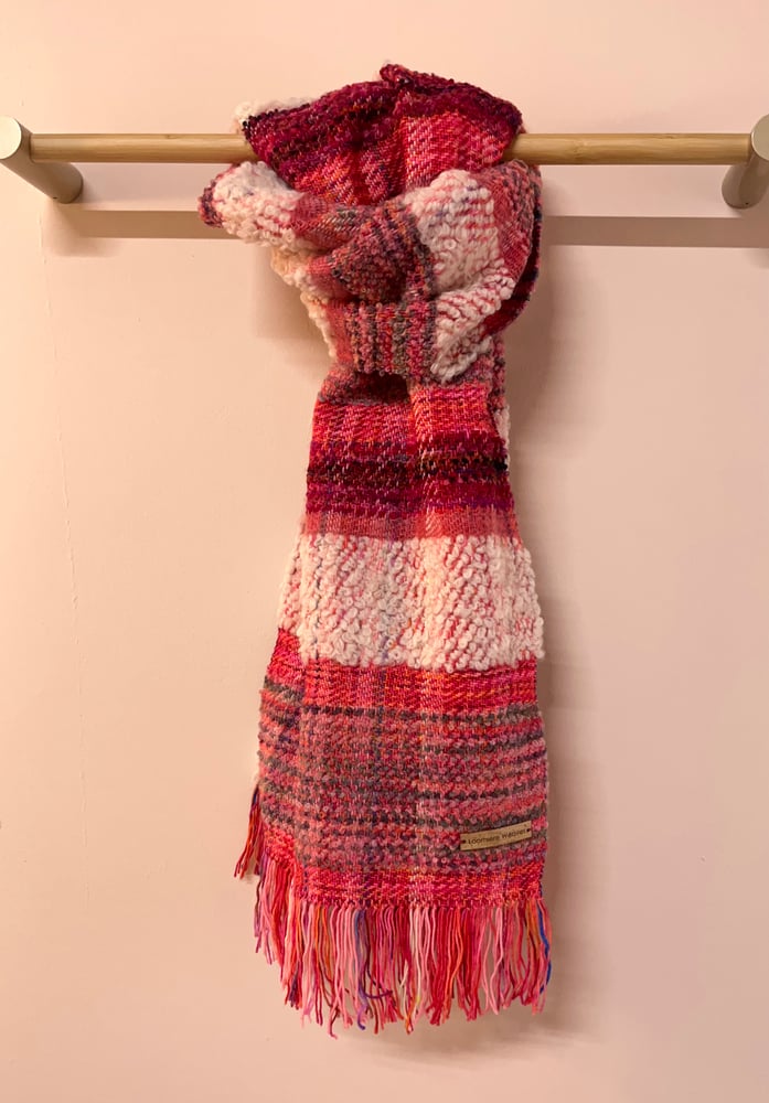 Image of Red & Cream Naomi Scarf