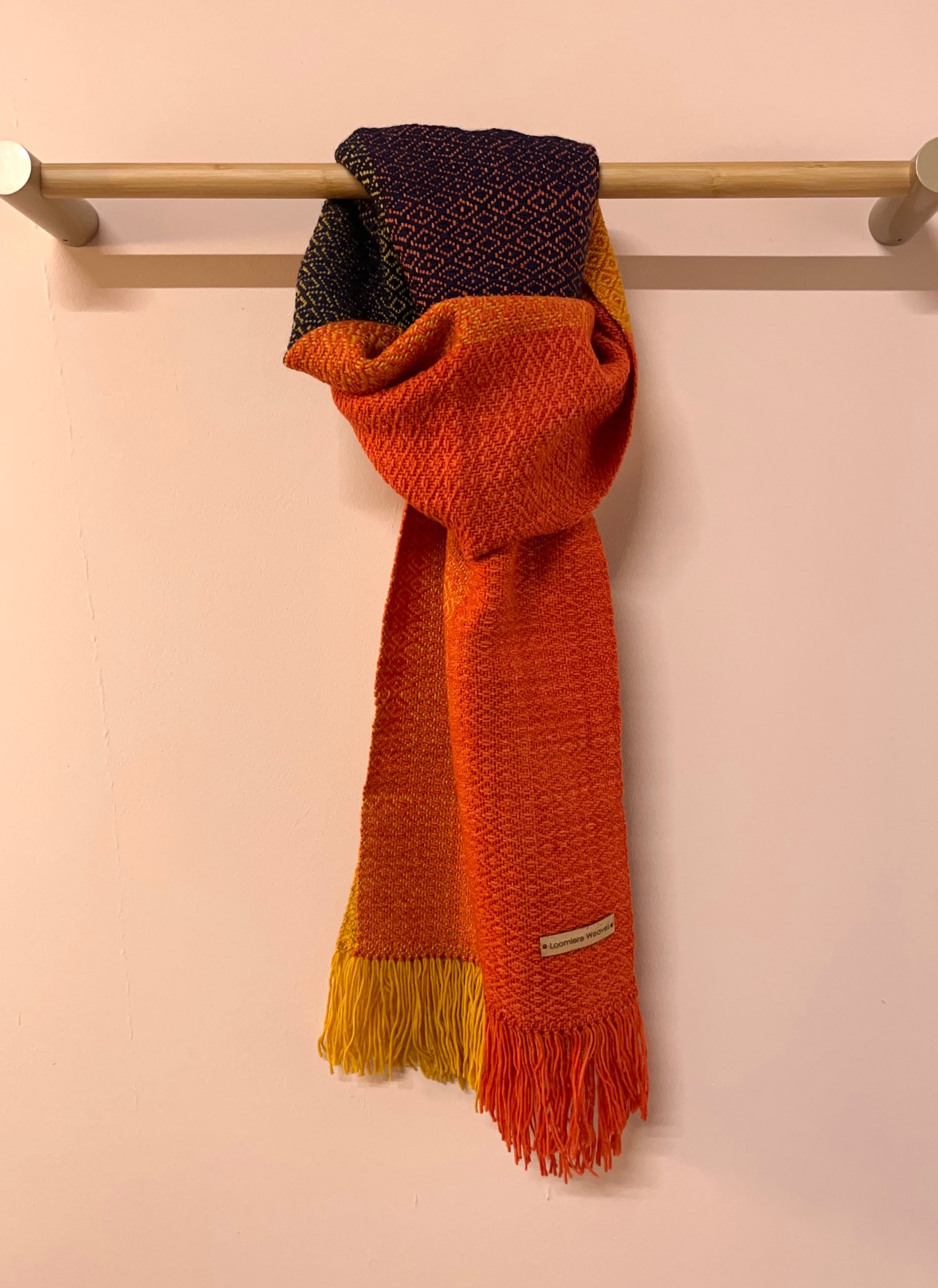 Image of Orange, Mustard & Navy Forever Scarf