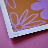 Image 3 of 'Woman and Flower' Limited edition Screen Print