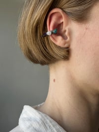 Image 5 of Alien Bloom Murano Glass Ear Cuffs