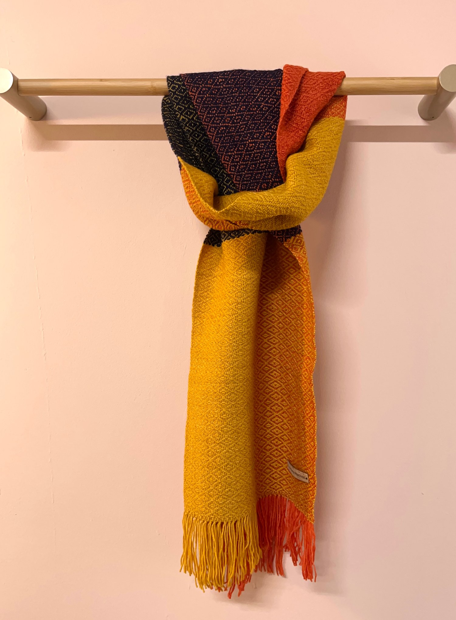 Image of Mustard, Orange & Navy Forever Scarf