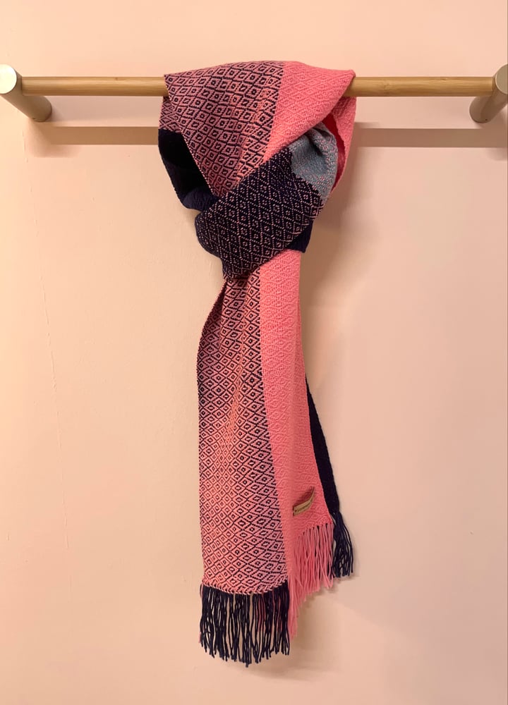 Image of Pink, Navy & Seaglass Forever Scarf