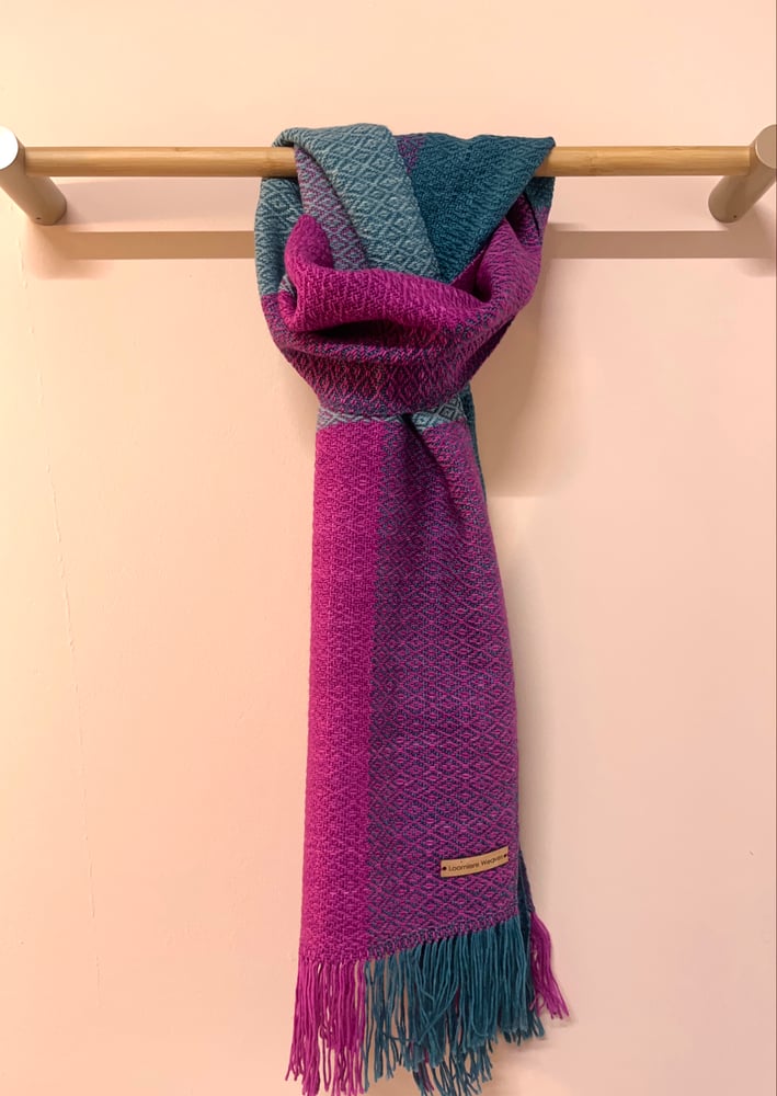 Image of Berry, Teal & Seaglass Forever Scarf