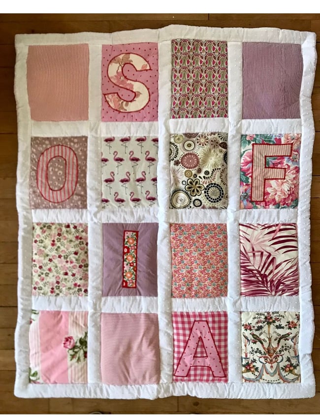 Plaid Bébé 5 lettres