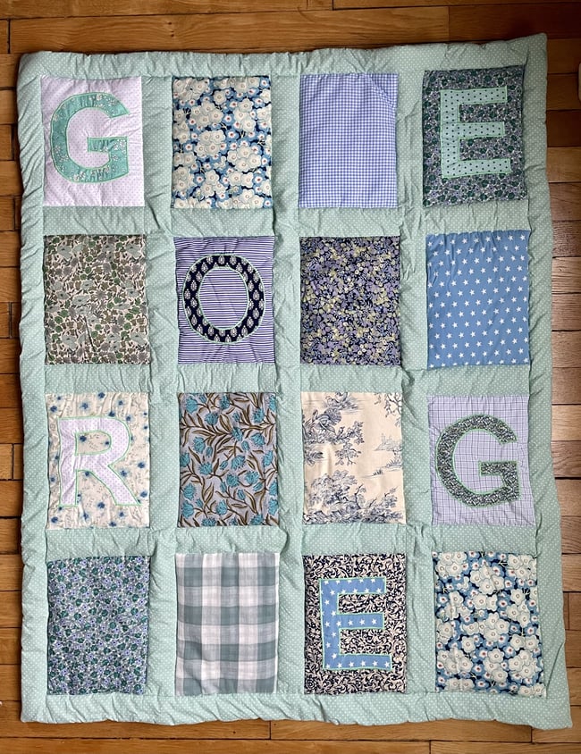 Plaid Bébé 5 lettres