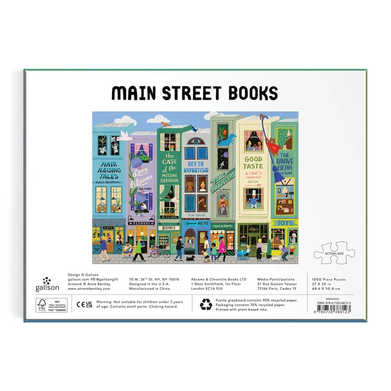 PUZZLE 1000 PIÈCES - MAIN STREET BOOKS Image 5