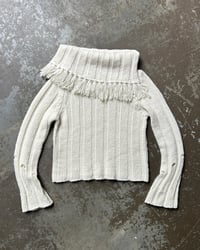Image 3 of ITALIAN WOOL FRINGE KNIT