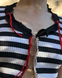 Image 2 of ITALIAN STRIPED CARDIGAN