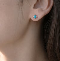 Image 2 of Renee Turquoise Stud Earring