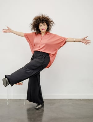Image of Pantalón largo fluido negro by El otro tigre
