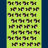 Image 2 of Tuxedo Washi Tape w/ Matching Sticker Ends!