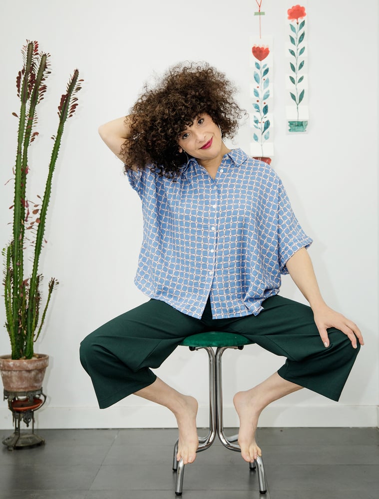 Image of Blusa amplia rombos by El otro tigre