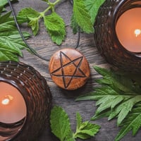 Image 1 of Holloway Oak Pentagram Amulet (PE2004)