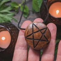 Image 2 of Holloway Oak Pentagram Amulet (PE2004)