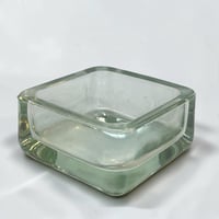 Image 2 of Cendrier pavé de verre vintage 1970 - Cendrier Lumax  design - Baubaus design 1970