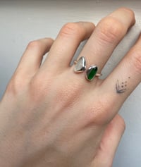 Image 1 of Sea glass adjustable ring