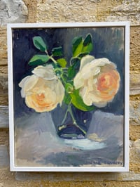 Image 3 of Two cream roses 26cm x 32cm 
