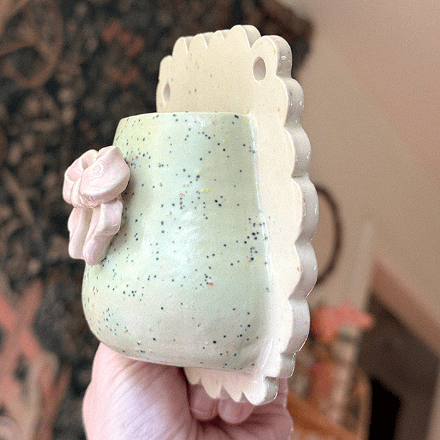 image of bow wall vase