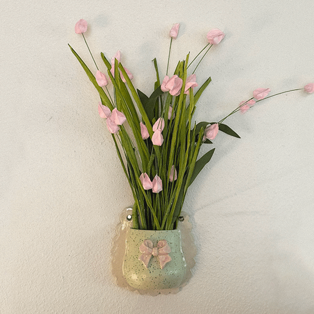 image of bow wall vase