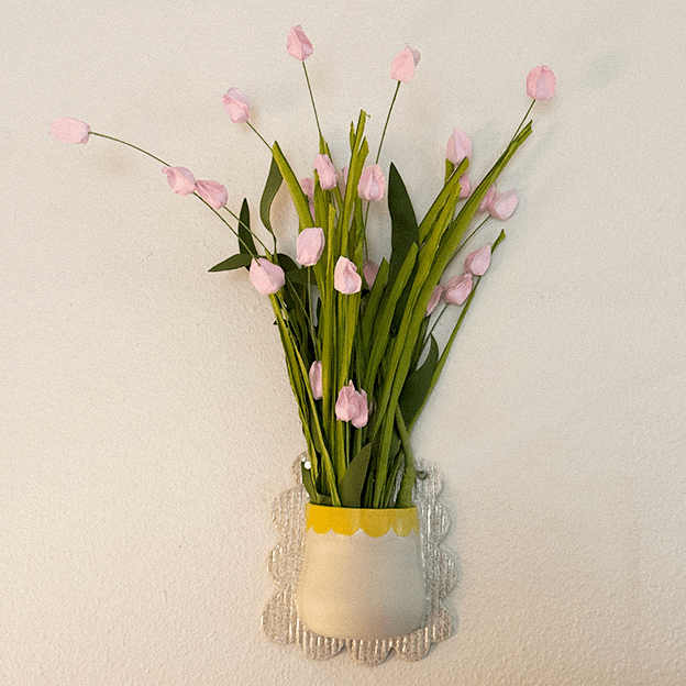image of terrazzo wall vase