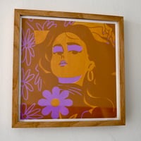 Image 1 of 'Woman and Flower' Limited edition Screen Print
