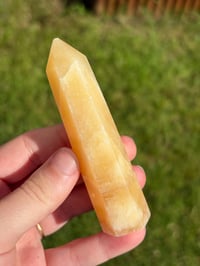 Image 3 of Orange Calcite Point #1