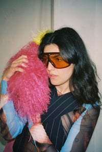 Image 1 of Hot Pink Shag Belt-Bag