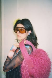 Image 3 of Hot Pink Shag Belt-Bag
