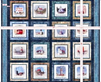 Image 3 of All Michigan Shop Hop Lighthouse Panel Fabric - Yards Of Fabric - Mason, Michigan