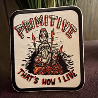 Image 1 of PRIMITIVE 5" Fully Embroidered Iron-on/Sew-on Patch