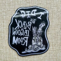 Image 3 of I DIG THE BLACK LAGOON ROOM 5" Fully Embroidered Iron-On/Sew-On Patch