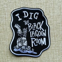 Image 4 of I DIG THE BLACK LAGOON ROOM 5" Fully Embroidered Iron-On/Sew-On Patch