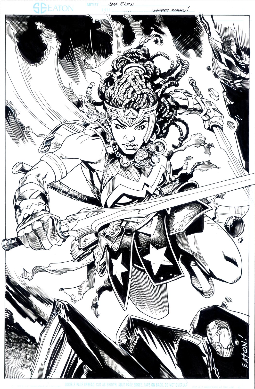 Image of New WONDER WOMAN   11" x 17"  Pin-Up! 