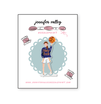 New York Knicks Girl Acrylic Needleminder
