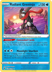 Radiant Greninja - SWSH10: Astral Radiance - Near Mint
