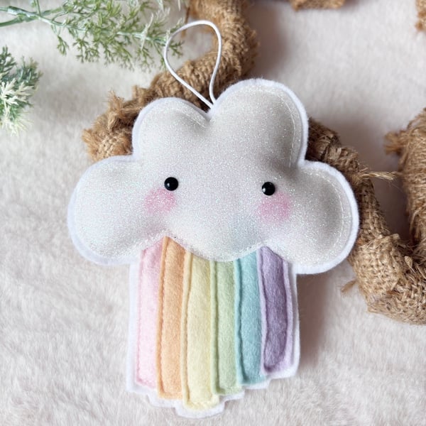 Image of Rainbow Cloud decoration 