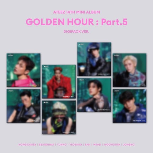 Image of [PRE-ORDER] ATEEZ ‘Golden Hour : Part.5’ (Digipack Ver.) + Apple Music POBs