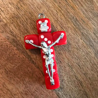 Image 2 of Lousy Crucifix -  handmade lucky dice crucifix 