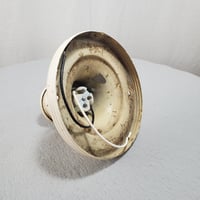 Image 12 of Three Chain Art Deco Ceiling Light, Embossed Glass Flying Swans, #992