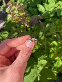 Image 1 of Amber sea glass ring