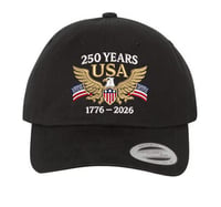 Image 1 of Embroidered 250 Years Dad Un-Structured Cap